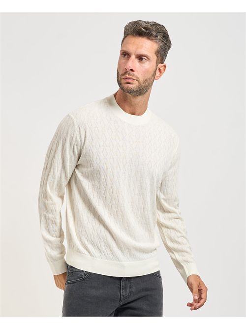 Armani Exchange men's sweater with wave pattern ARMANI EXCHANGE | XM000878-AF11982U0009